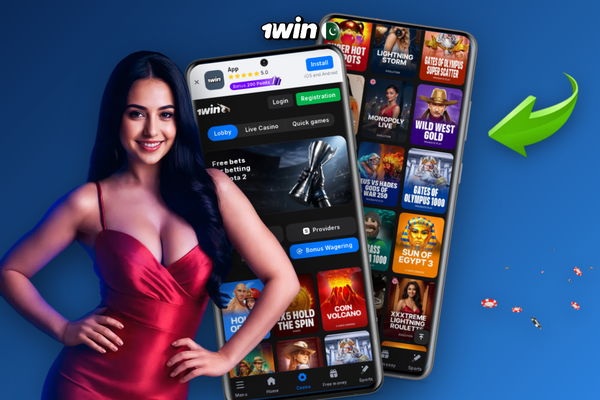 1Win live casino broadcast-grade studio with a dealer at a roulette table
