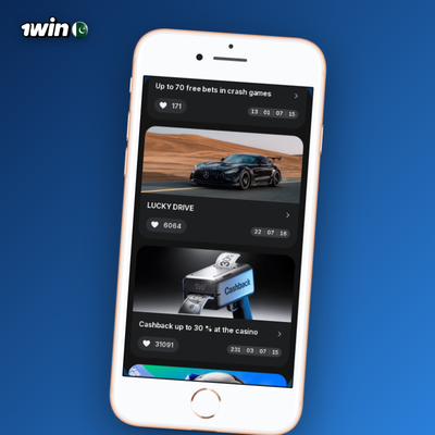 1Win free bet token and cashback coin returning to wallet illustration